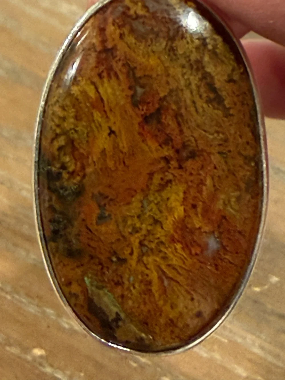 Porcelain Jasper (Exotica Jasper) Pendant Earth Tone Statement Stone